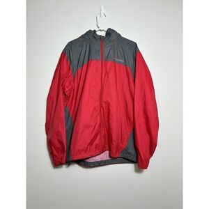 Columbia Jacket Mens XL Red Glennaker Lake Rain Packable Hooded Zip Waterproof
